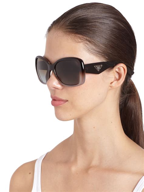 women's prada sunglasses brown